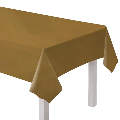 Amscan 9915405-214 – Gold-Tischdecke, umweltfreundlich...