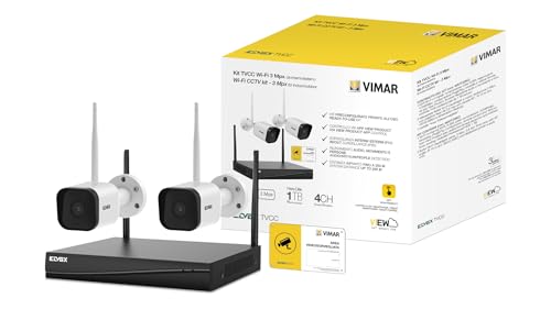 VIMAR 46KIT.036C Kit TVCC WiFi con: 2 telecamere 46242.036C... - High-Tech & Électronique Amazon Italie à 159.90€