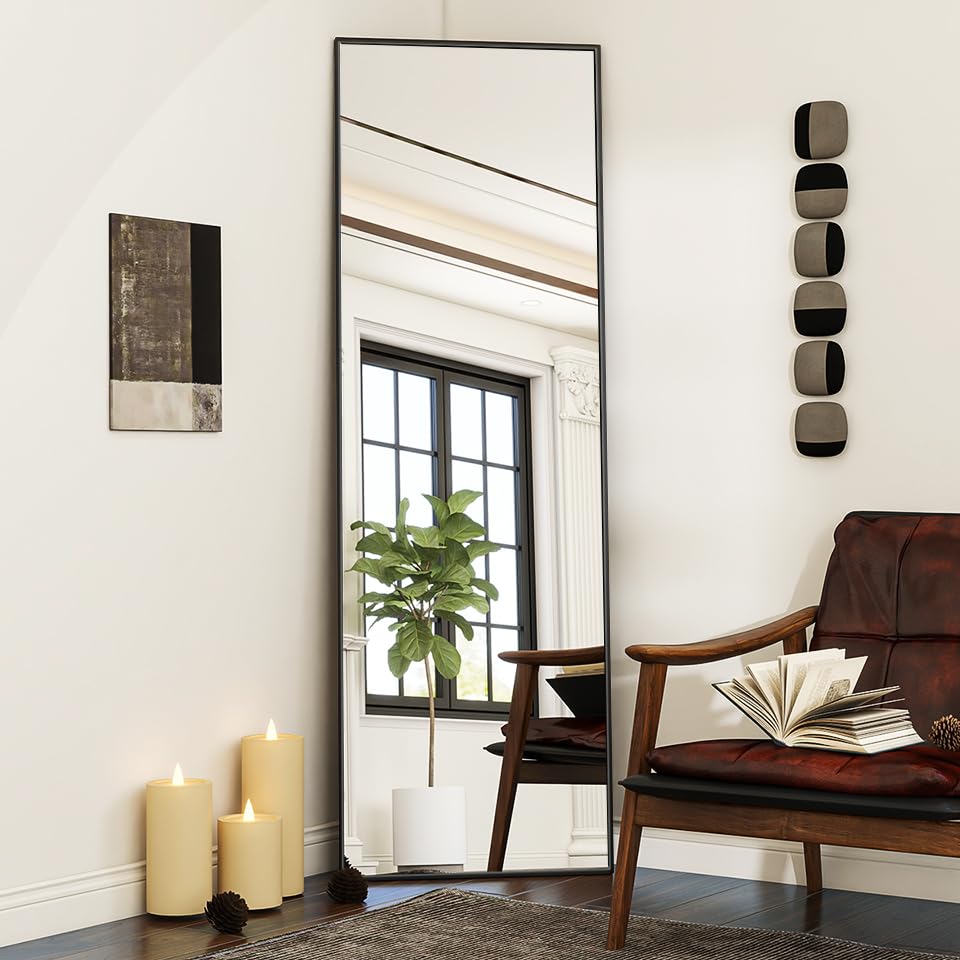 Koonmi Miroir sur Pied, 140 x 40 cm, Grand, Miroir Pleine... en promo à 52,04€ (-38%) sur Amazon FR