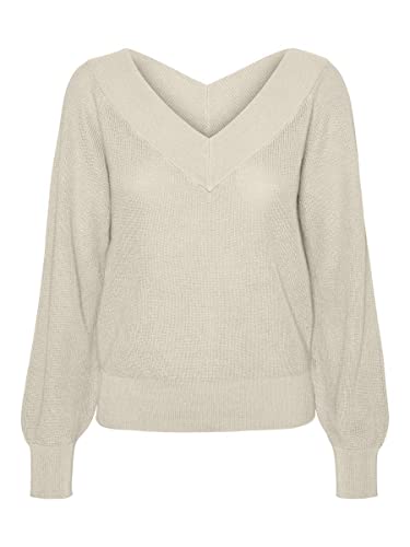 Vero Moda VMNEWLEXSUN LS Double V-NCK BLOU GA REP2 - Amazon Allemagne à 9.04€
