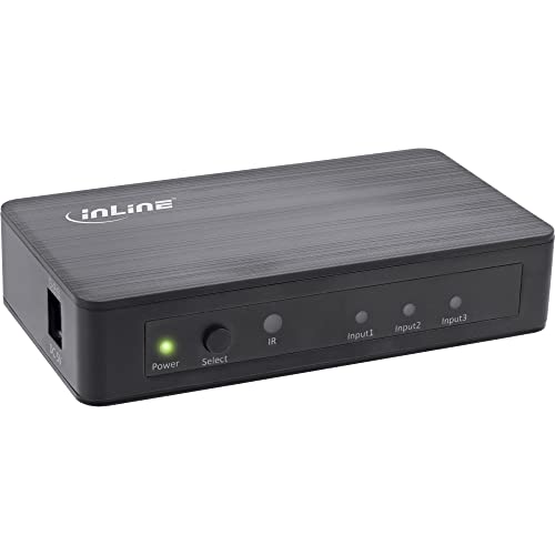 InLine® Conmutador HDMI, 3 vías, 4 K2K @ 60 Hz, HDCP 2.2 - High-Tech & Électronique Amazon Espagne à 14.97€