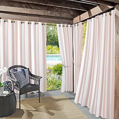 Sun Zero Valencia 2-Pack Cabana Stripe Indoor/Outdoor UV... - Maison & Cuisine Amazon Royaume-Uni à 16.66€