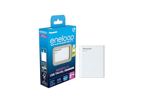 eneloop SmartPlus Travel USB Charger, for 1-4 AA/AAA... - High-Tech & Électronique Amazon Royaume-Uni à 19.67€
