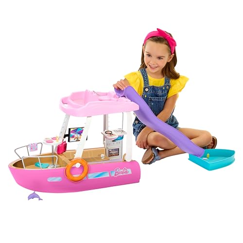 Barbie Coffret Bateau De Rêve avec 6 Zones De Jeu Dont La... - Jouets & Jeux Amazon France à 39.99€