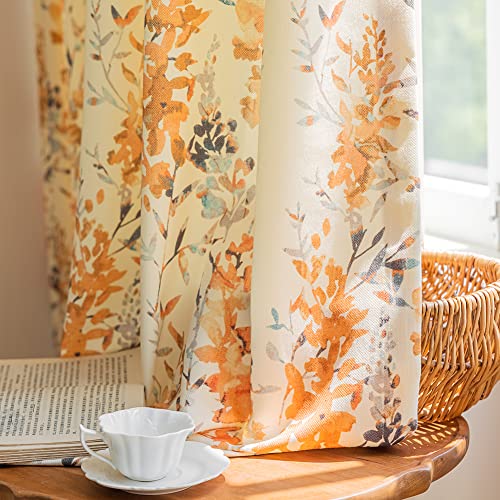 SUOUO Chenille Floral Curtains for Bedroom Dining Living... - Home & Kitchen Amazon UK à 23.50€