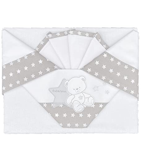 Andy & Helen Parure de lit 3 pièces brodé + Dessous avec... en promo à 20,67€ (-53%) sur Amazon FR