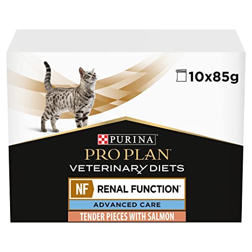 PRO PLAN VET FELINE NF RENAL FUNCTION SALMON POUCH 10X85GR - Animalerie Amazon Italie à 9.00€