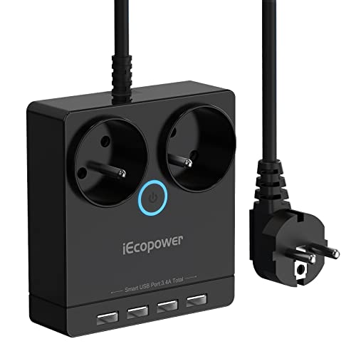 iEcopower Ciabatta elettrica con protezione da... - High-Tech & Électronique en promo à 15.20€