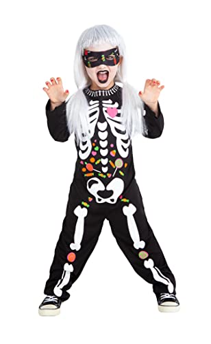 Rubies Disfraz Esqueleto Candy para niños y niñas, Jumpsuit... - Jouets & Jeux en promo à 15.28€