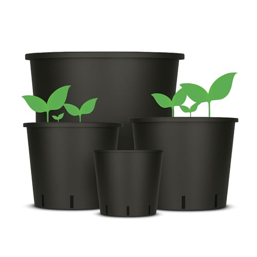 Weedness Pot de Fleurs Rond 3 litres 16 x 16 cm Noir pour... - Jardin & Extérieur Amazon France à 1.59€