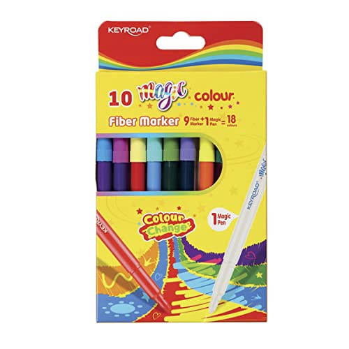KeyRoad Rotuladores de fieltro escolar Magic Colour / 9... - Jouets & Jeux Amazon Espagne à 2.94€
