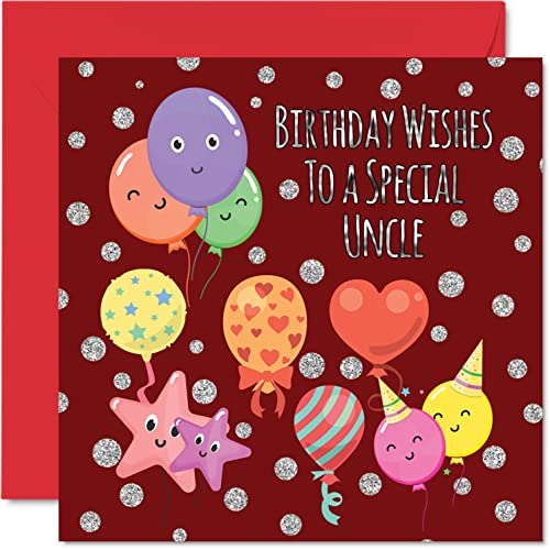 Fun Birthday Cards for Uncle - Birthday Balloons - Card for... - Sports & Fitness en promo à 2.44€