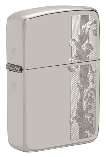 Zippo - Briquet Tempête Motif Chevrons En Filigrane, Argent... - Jardin & Extérieur en promo à 449.90€