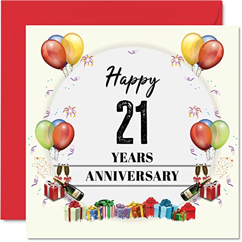Biglietto di auguri per il 21° anniversario di matrimonio... - Auto & Motorcycle Amazon Italy à 5.37€