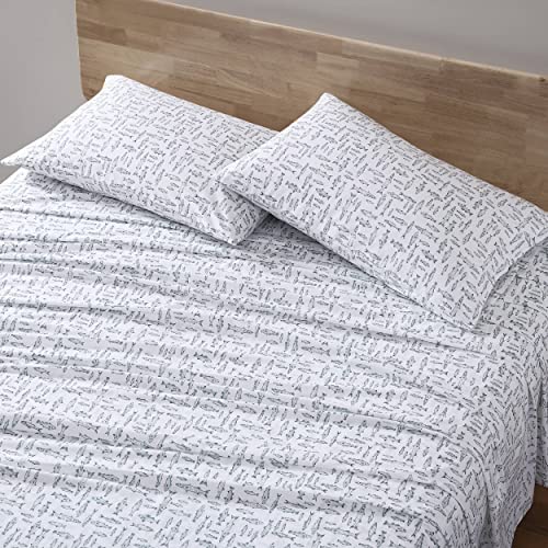 Eddie Bauer - Twin Sheets, Cotton Percale Bedding Set... - Maison & Cuisine Amazon Royaume-Uni à 13.09€