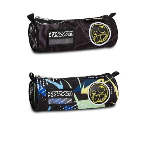 Seven Aka 7Even -astuccio Tombolotto portapenne nero blu - Fournitures Bureau en promo à 1.40€