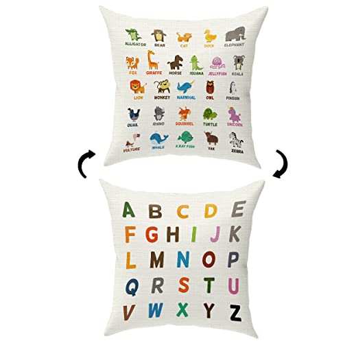 Tier-Alphabet-Buchstaben-Kissenbezug für Kinder, buntes... - Maison & Cuisine Amazon Royaume-Uni à 0.80€
