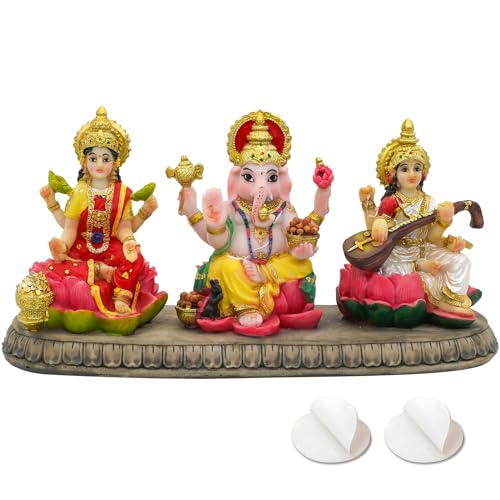 India Laxmi Ganesh Saraswati Statue - 3.9”H Indian God... - Jouets & Jeux Amazon Royaume-Uni à 7.77€