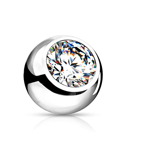 Pain-is-Art 2 x Kugel - 1,2 oder 1,6 mm Gewinde - silber... - Bijoux & Montres Amazon Allemagne à 1.95€