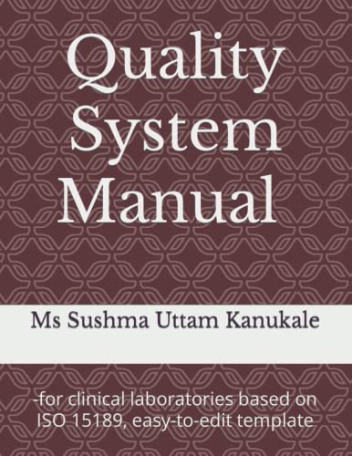Quality System Manual Template: -for clinical laboratories... - Maison & Cuisine en promo à 18.75€