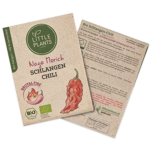 BIO Chilisamen Naga Morich, 5 Chilisamen, hohe Keimrate von... - Jardin & Extérieur Amazon Allemagne à 1.95€