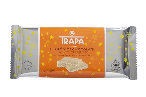 TRAPA | Turrón de Chocolate Blanco Crujiente | 140 g | Sin... - Épicerie Amazon Espagne à 2.25€