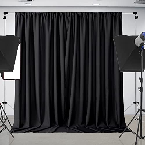 Joydeco Black Backdrop Curtains for Parties, 10x10 Wrinkle... - Maison & Cuisine Amazon Royaume-Uni à 8.00€