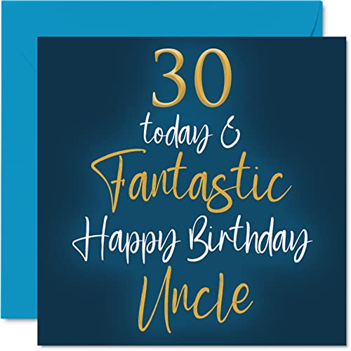 Stuff4 Fantastic 30th Birthday Cards for Uncle-30... - Auto & Moto en promo à 2.12€