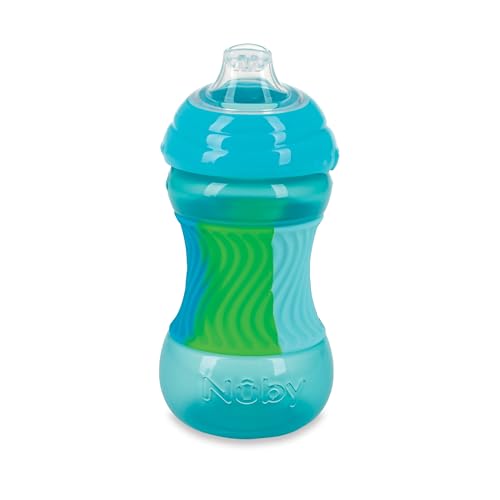 Nuby No Spill Sili Bands 10oz Soft Spout Cup with Textured... - Bon plan à 13.49€
