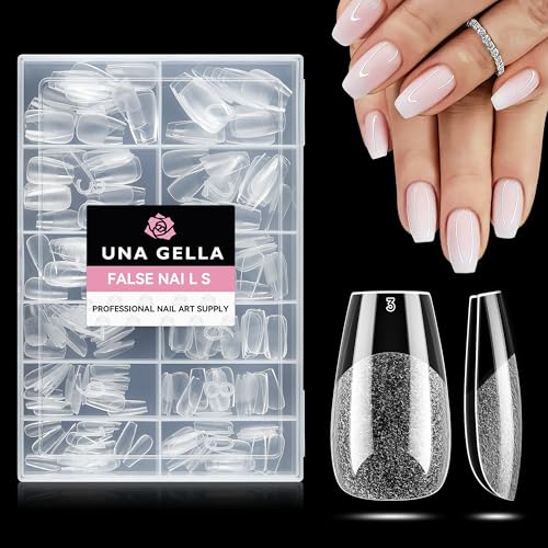 UNA GELLA Capsule Americaine Ongle Court Coffin, 216 Pièces... - Beauté & Parfums en promo à 8.99€