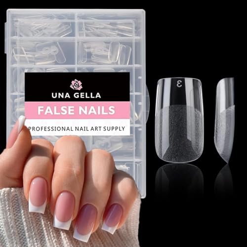 UNA GELLA Nail Tips, 504 Stück Nageltips Tips für Gelnägel... - DIY & Tools Amazon Germany à 9.49€