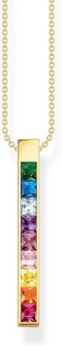 THOMAS SABO Kette bunte Steine gold 925 Sterlingsilber, 750... - Amazon Allemagne à 114.00€