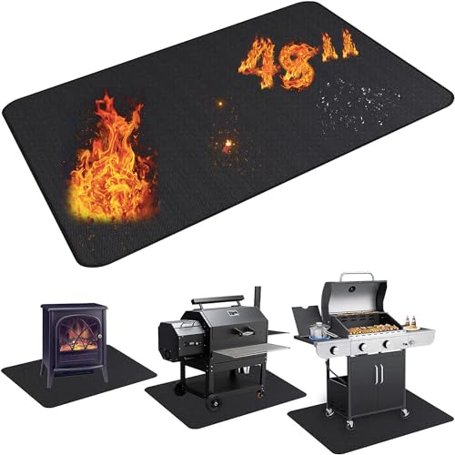 UBeesize Fireproof Mat, 96 x 122 cm Grill Mat, Floor... - Jardin & Extérieur Amazon Royaume-Uni à 17.88€