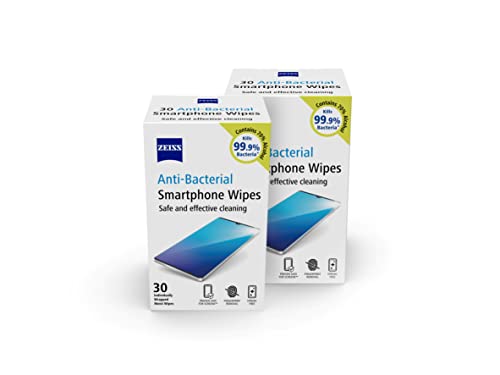 ZEISS Anti-Bacterial Smartphone Screen Wipes, for... - High-Tech & Électronique en promo à 7.50€