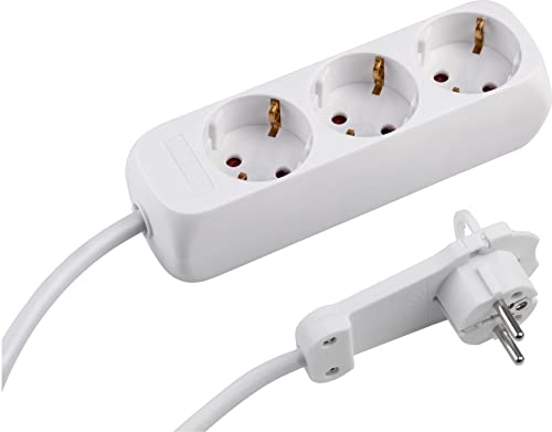 Meister Steckdosenleiste 3-fach - Extraflacher Stecker... - Amazon Germany à 8.99€
