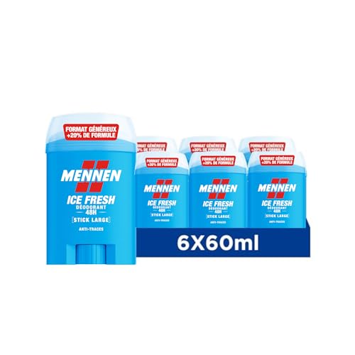 MENNEN Ice Fresh Deodorant homme 24H stick large sans... - Beauté & Parfums Amazon France à 13.43€