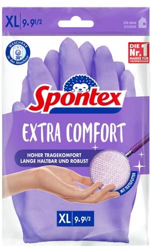 Spontex Gants de maison extra confortables avec doublure en... - Maison & Cuisine Amazon France à 9.43€