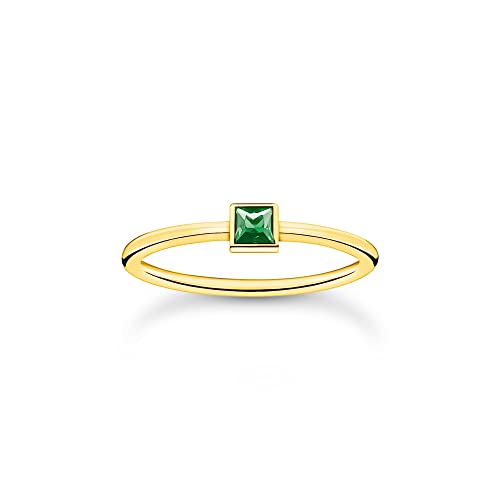 THOMAS SABO Anello da donna con pietra verde, in argento... - Animalerie Amazon Italie à 29.47€