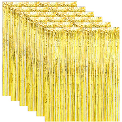 ASelected 6PCS Tinsel Curtains, 1 x 2m Gold Foil Curtain... - Maison & Cuisine Amazon Royaume-Uni à 8.75€