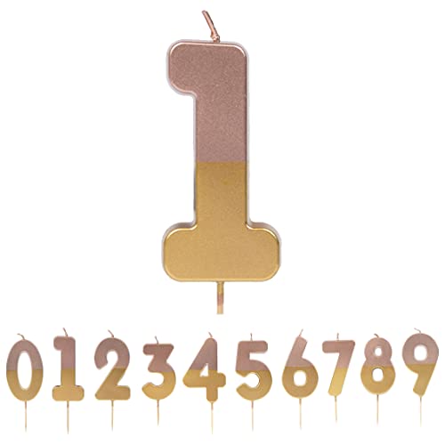 Talking Tables Rose Gold Number 1 Candle Premium Quality... - Maison & Cuisine Amazon Royaume-Uni à 1.50€