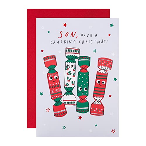 Hallmark Christmas Card for Son - Funny Festive Crackers... - Auto & Motorcycle Amazon UK à 1.49€