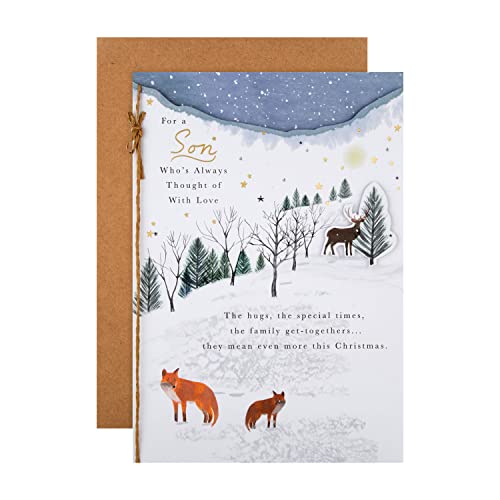 Hallmark Christmas Card for Son - Traditional Winter... - Auto & Moto en promo à 3.50€