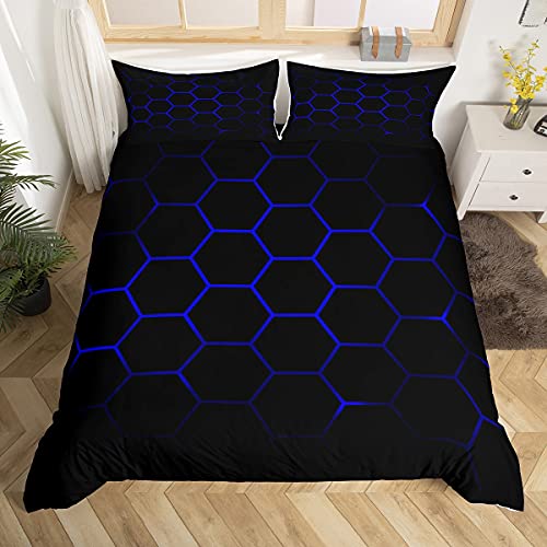 Juego de cama geométrico hexagonal con funda de edredón de... - Jouets & Jeux Amazon Espagne à 25.71€