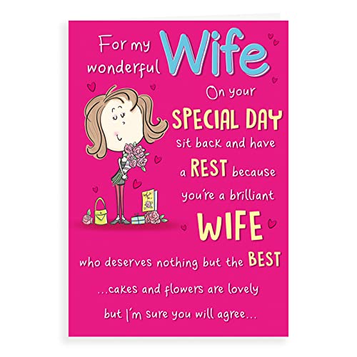 Regal Publishing Humour Birthday Card Wife - 9 x 6 inches - Auto & Moto Amazon Royaume-Uni à 2.79€
