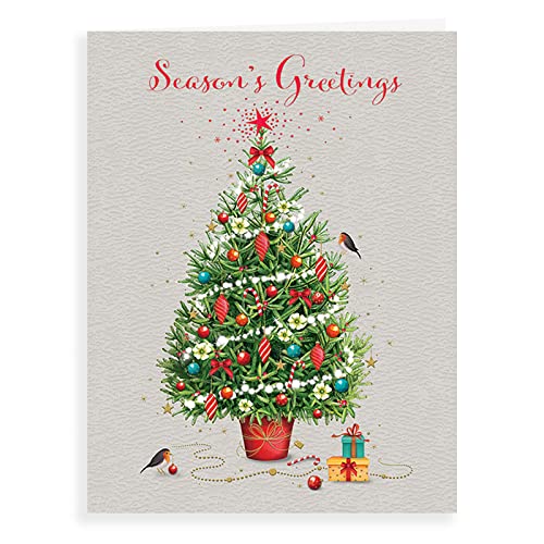 Piccadilly Greetings Christmas Card Open - 8 x 6 inches - Bon plan à 1.50€