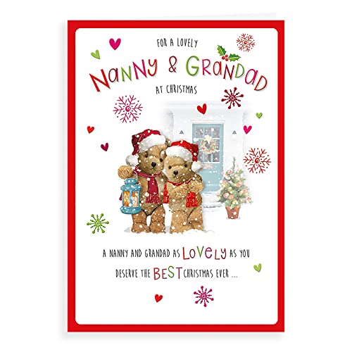 Character Christmas Card Nanny & Grandad - 9 x 6 inches... - Auto & Motorcycle Amazon UK à 2.09€