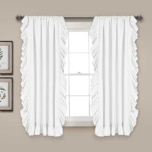 Lush Decor Reyna Paire de Rideaux de fenêtre Blanc 114,3 x... - Maison & Cuisine Amazon France à 30.02€