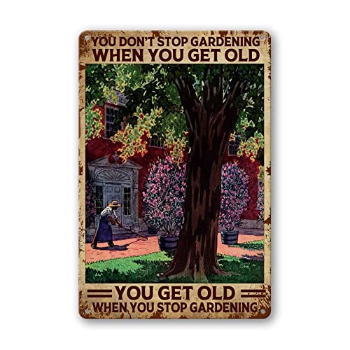 Metal Tin Sign Vintage Garden Signs Decorative Outdoor, You... - Jardin & Extérieur Amazon Royaume-Uni à 1.00€