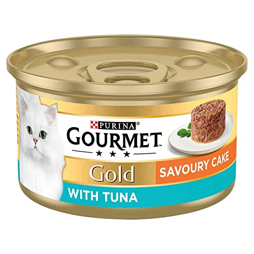 Gourmet Gold Cat Food Savoury Cake with Tuna 85g - Animalerie Amazon Royaume-Uni à 0.79€