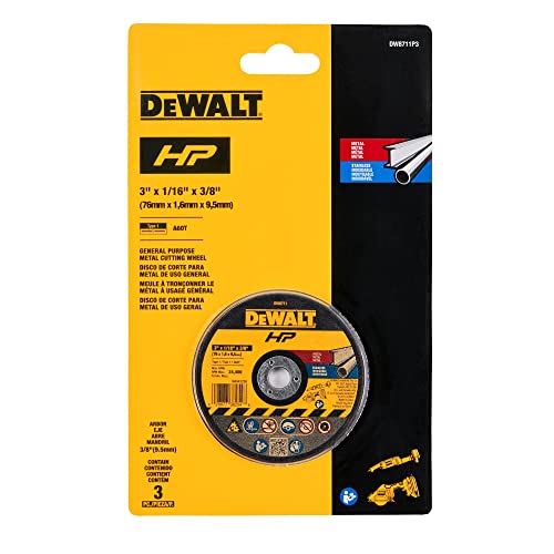 Dewalt 3 pulgadas rueda de corte atada paquete de 3... - Bricolage & Outils Amazon Espagne à 31.12€